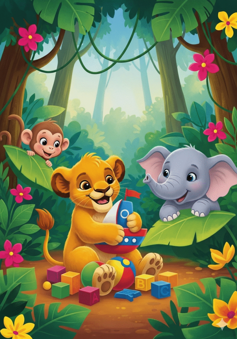 Rithisak the Little Lion Learns to Share