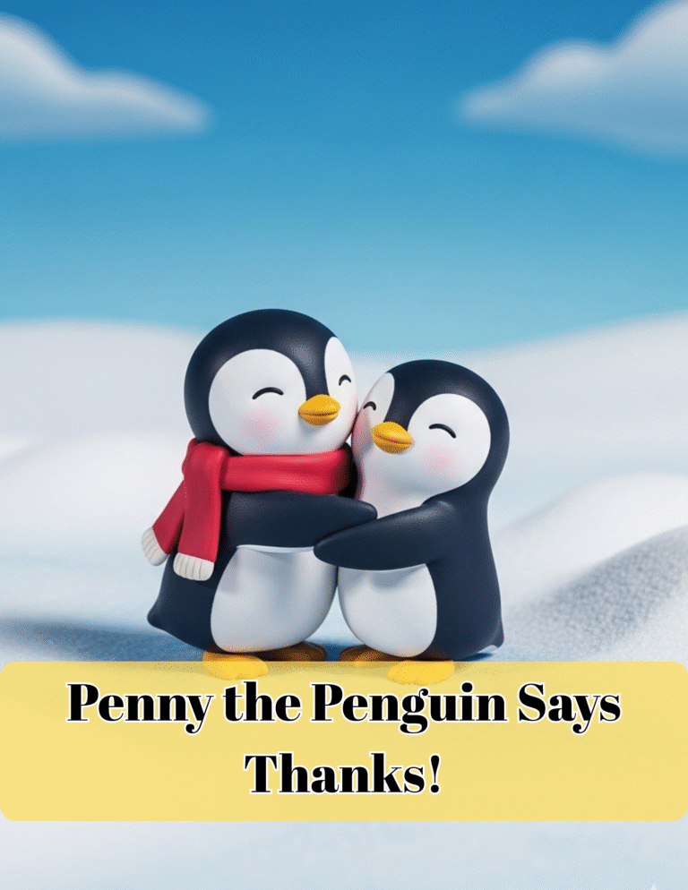 កូនផេនគ្វីន ភេននីចេះនិយាយពាក្យថា អរគុណ | Penny the Penguin Says Thanks!