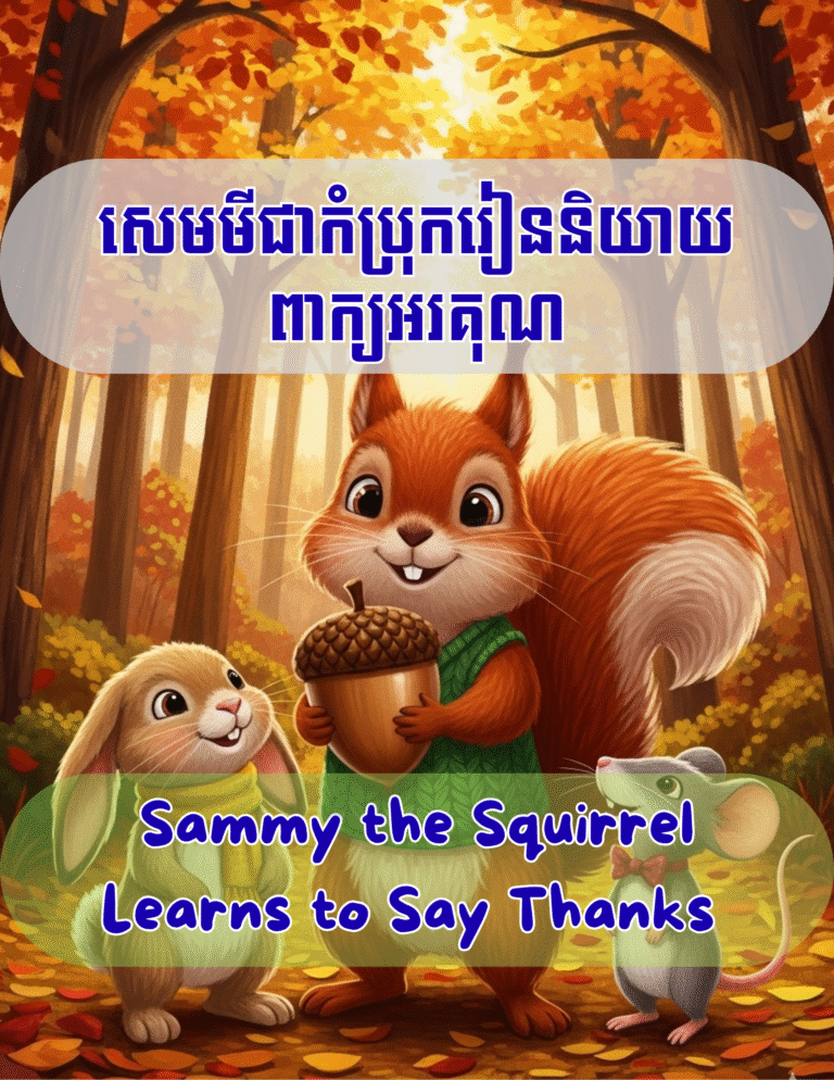 សេមមីជាកំប្រុករៀននិយាយពាក្យអរគុណ | Sammy the Squirrel Learns to Say Thanks