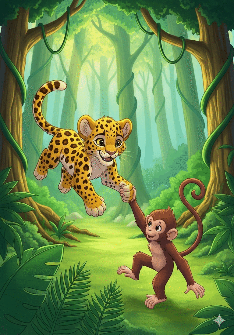 លេអូ ខ្លាឃ្មុំតូចរៀនជួយគេ | Leo the Little Leopard Learns to Help