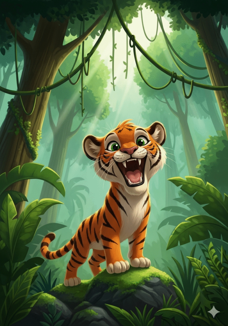 កូនខ្លាទីណាចេះនិយាយថាអរគុណ | Tina the Tiger’s Thankful Roar