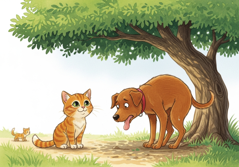 ឆ្មារត់ប្រណាំងជាមួយឆ្កែ